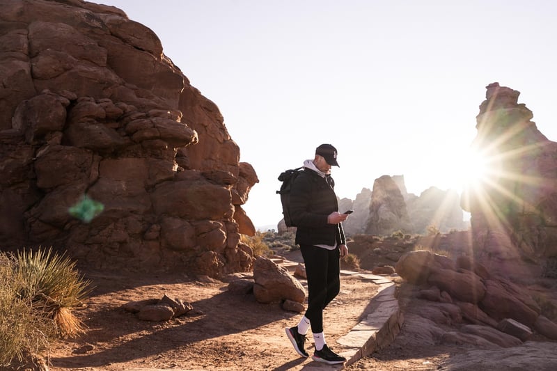 Hiker in nature